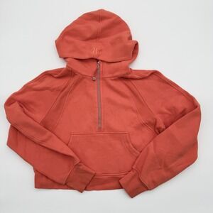 Lululemon Scuba Oversized Half Zip Hoodie Warm Coral XS/S
